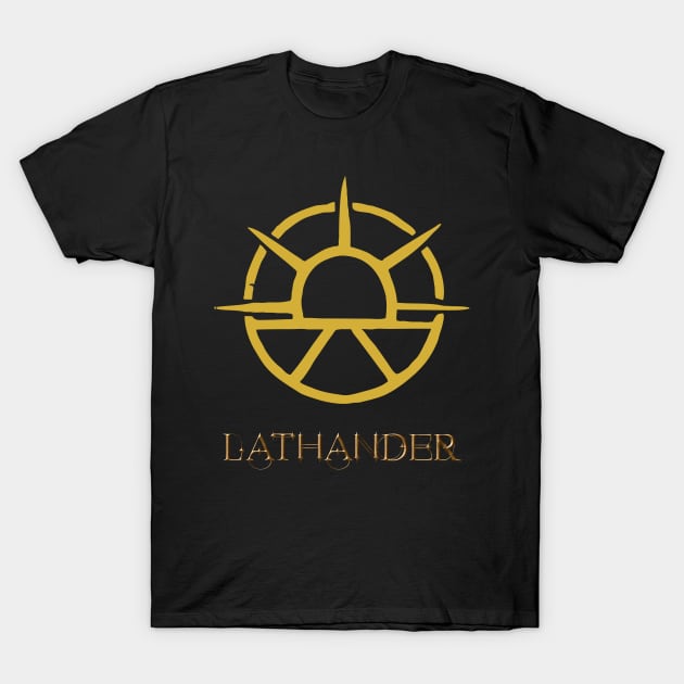 Symbol of Lathander DnD God of Dawn and renewal. Baldurs gate 3. T-Shirt by MaxDeSanje 